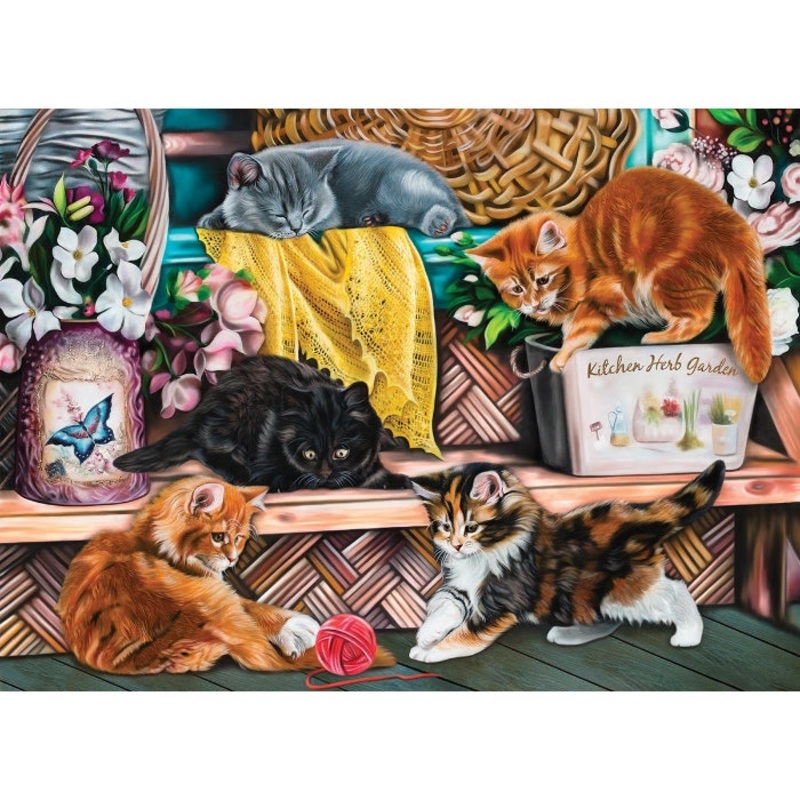 1000pc Playful Kittens Puzzle