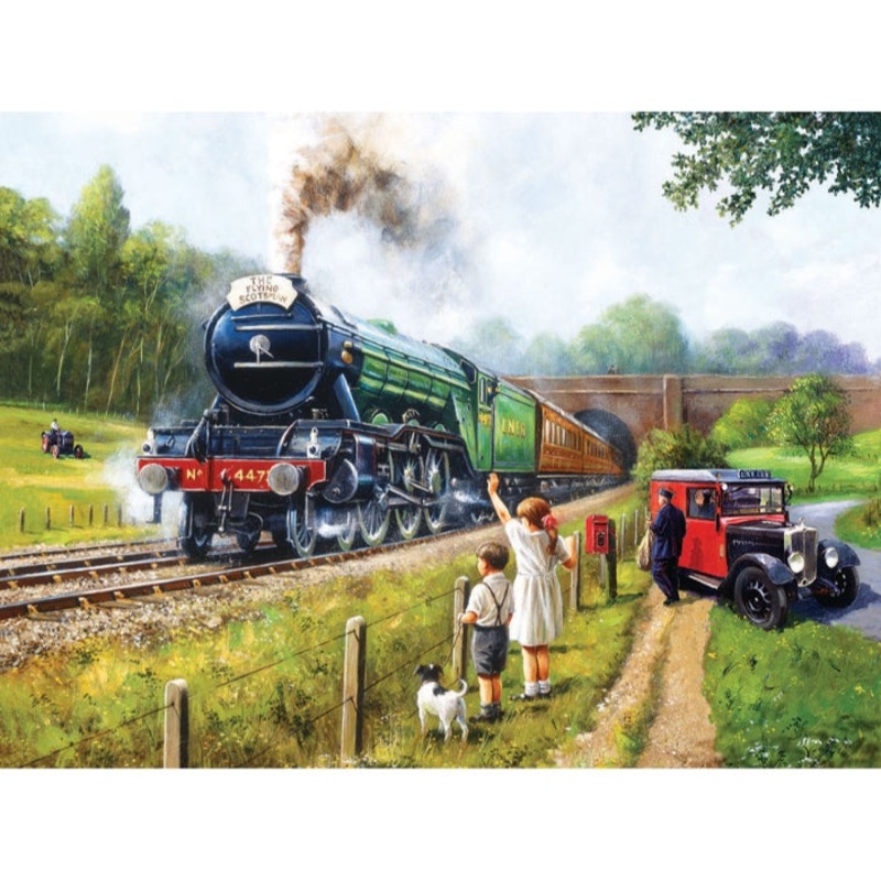 1000pc Watching The Trains Puzzle