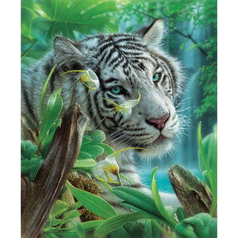 1000pc White Tiger of Eden Puzzle