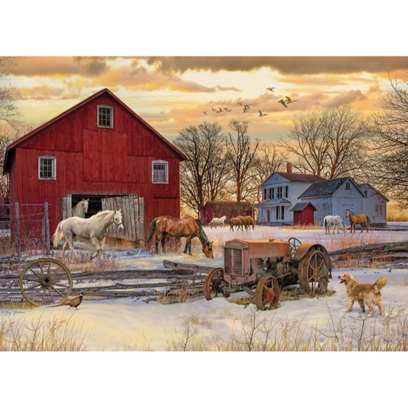1000pc Winter On The Farm Puzzle