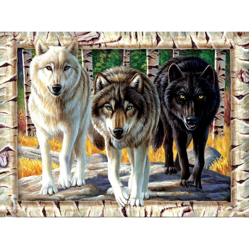 1000pc Wolf Pack Colors Puzzle