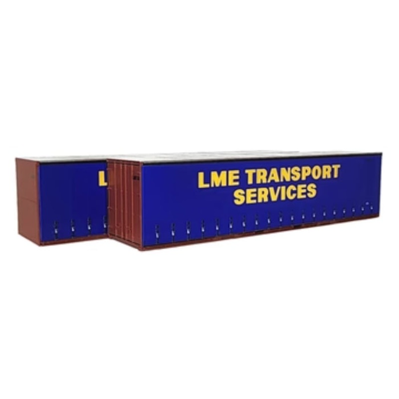 HO LME Transport 40′ Curtain Sided Containers