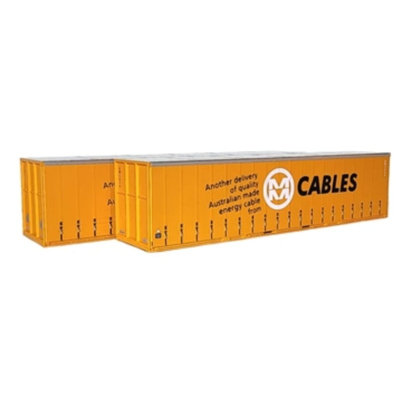 HO MM Cables Orange 40′ Curtain Sided Containers