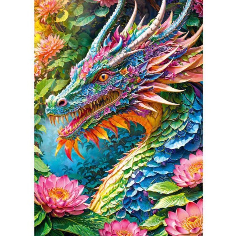 1000pc Good Luck Dragon Jigsaw Puzzle