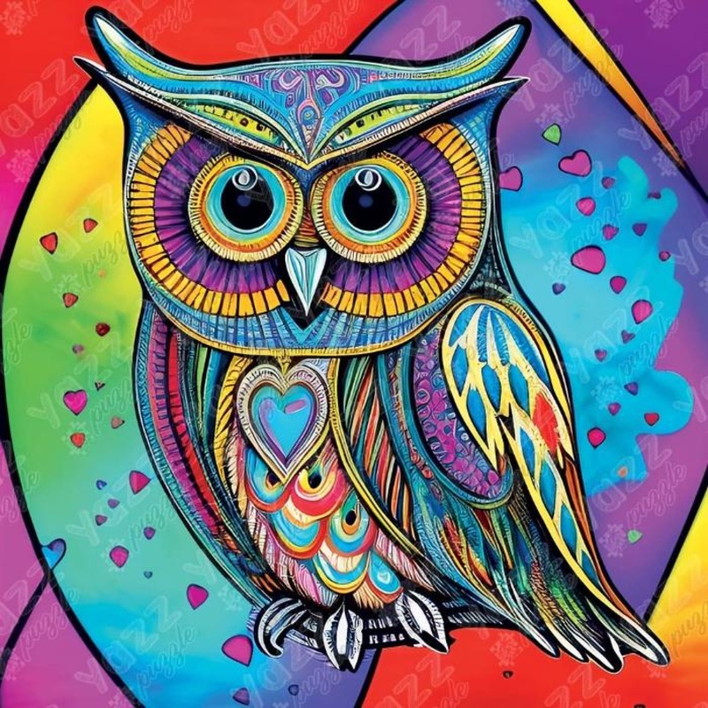 1023pc Boho Owl Jigsaw Puzzle