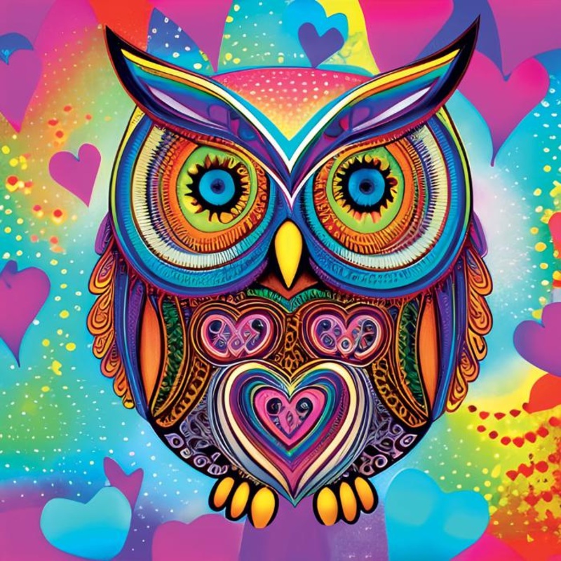 1023pc Cute Owl Jigsaw Puzzle