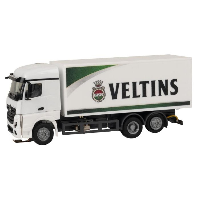 HO Truck MB Actros Streamspace Box Body Veltins Beverages