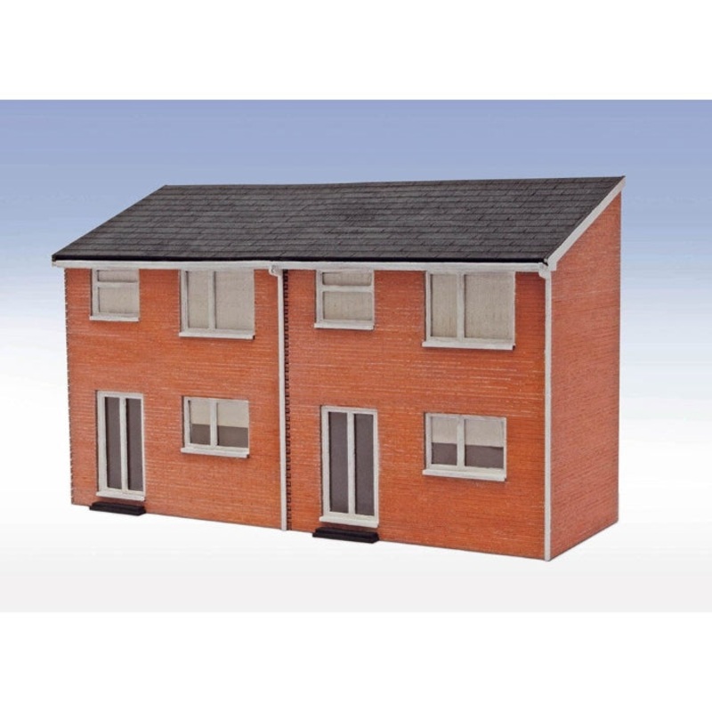 OO/HO Lineside 1960s Semi-Det House Backs – Laser Cut Kit