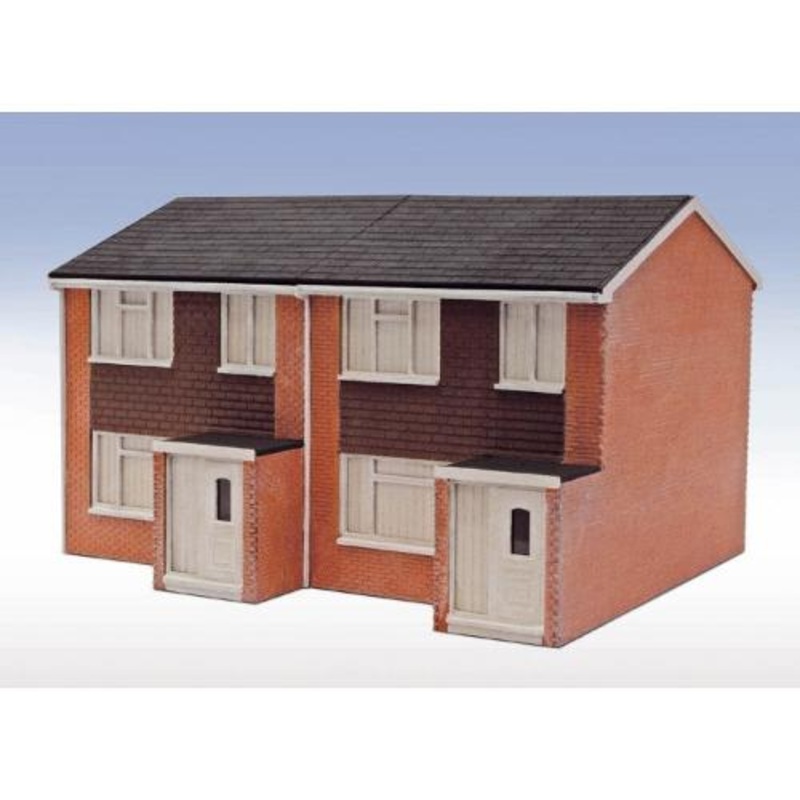 OO/HO Lineside 1960s Semi-Det House Complete – Laser Cut Kit