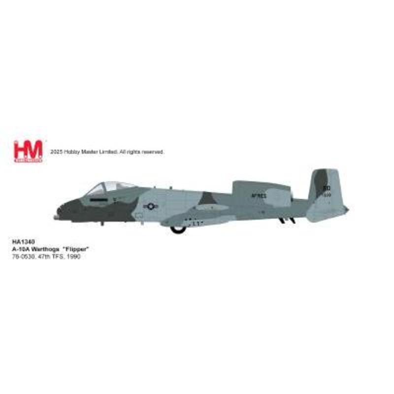 1/72 A-10A “Flipper” AF76-0530 47th TFS 1990 (with12 x Mk.82 2 x GBU-10 6 x AGM-65 2 x AIM-9)