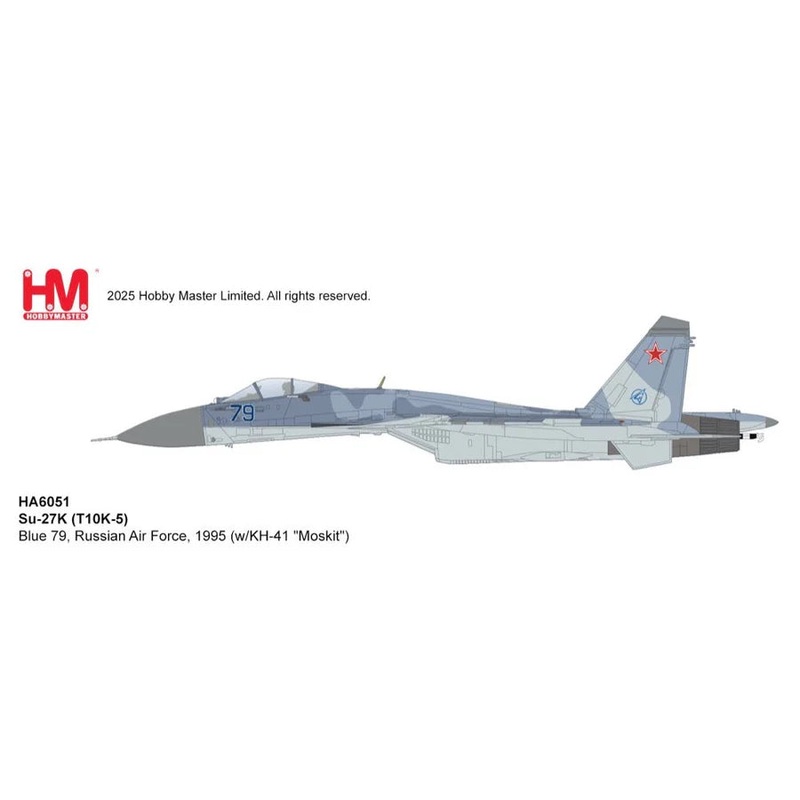 1/72 Su-27K (T10K-5) Blue 79 Russian Air Force 1995 (with KH-41 “Moskit”)