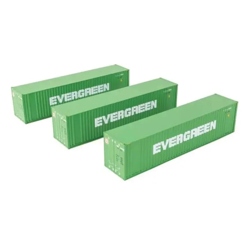 HO 40′ Flat Panel Container – 3-Pack – Evergreen