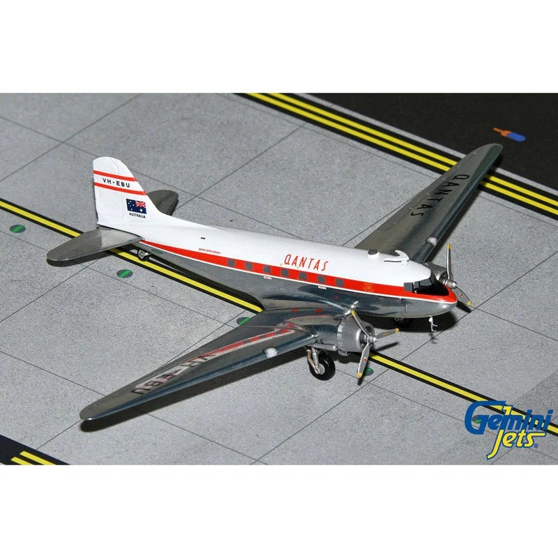 1/200 Qantas DC-3 VH-EBU Polished