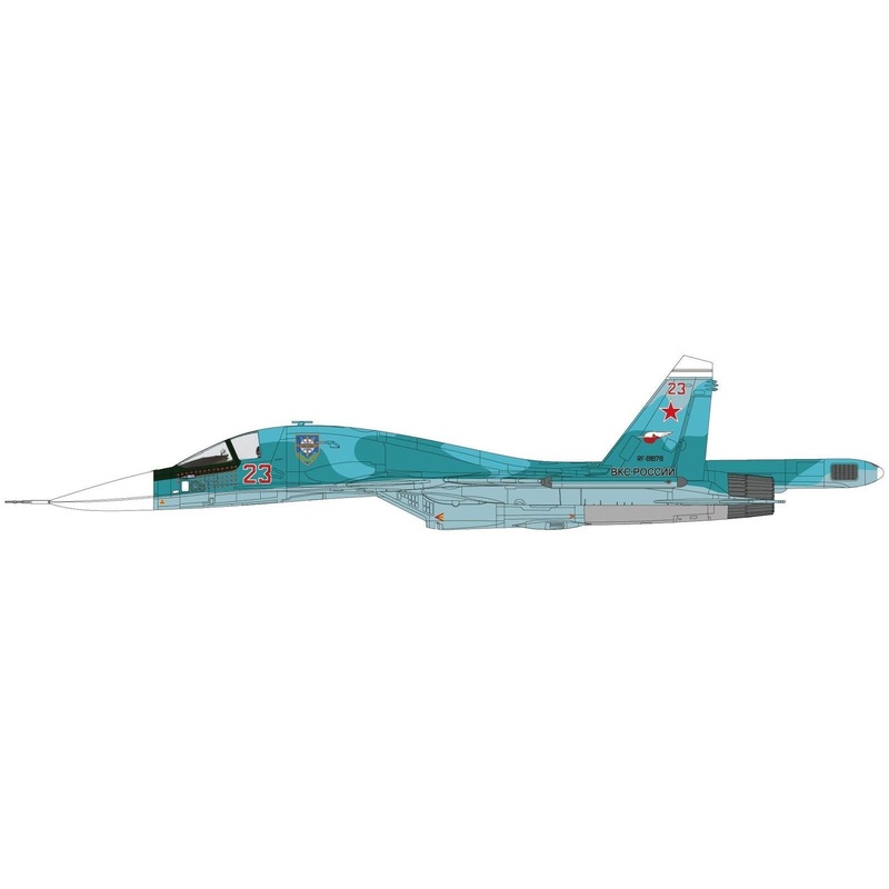 1/72 Su-34 Fullback Fighter Bomber Red 23 Russian Air Force Ukraine March 2023