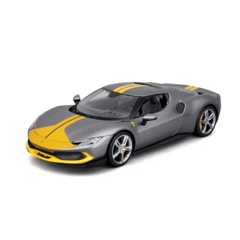 1/18 Ferrari Race & Play 2022 Ferrari 296 GTB Assetto Fiorano – Grigio Titanio Metal