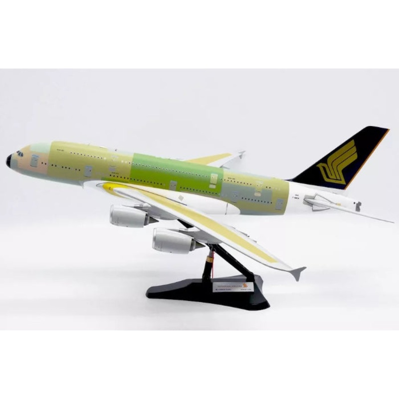 1/200 Singapore Airlines Airbus A380 “Bare Metal” Reg: F-WWSM with Stand