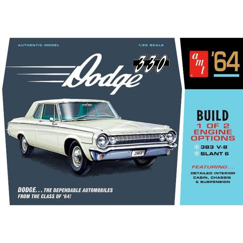 1/25 1964 Dodge 330 Plastic Model Kit