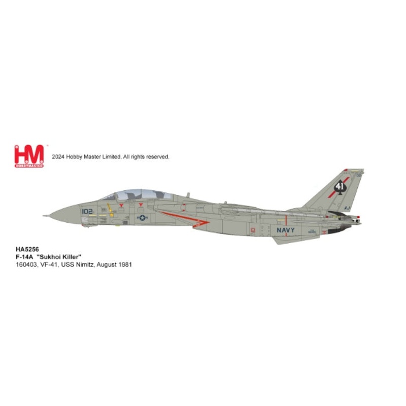 1/72 F-14A “Sukhoi Killer” 160403 VF-41 USS Nimitz August 1981