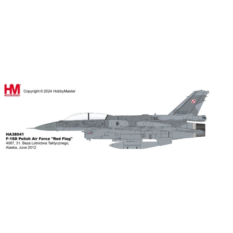 1/72 F-16D Polish Air Force “Red Flag” 4087 31. Baza Lotnictwa Taktycznego Alaska June 2012