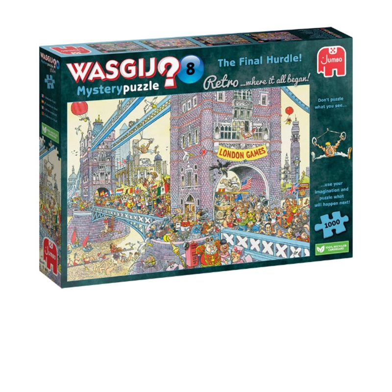 1000pc Wasgij? Retro Mystery #8 The Final Hurdle! Jigsaw Puzzle