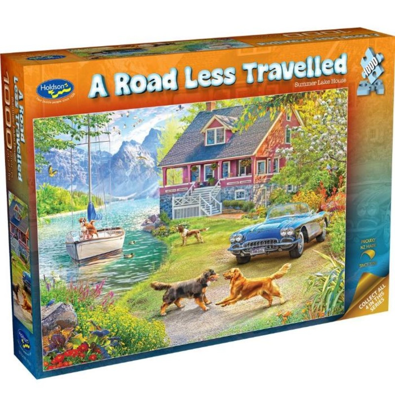 1000pc A Road Less Travelled Summer Lake House Jigsaw Puzzle