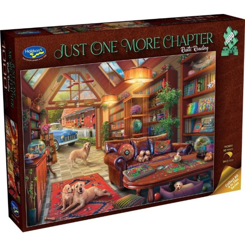 1000pc Just One More Chapter Rustic Reading Jigsaw Puzzle