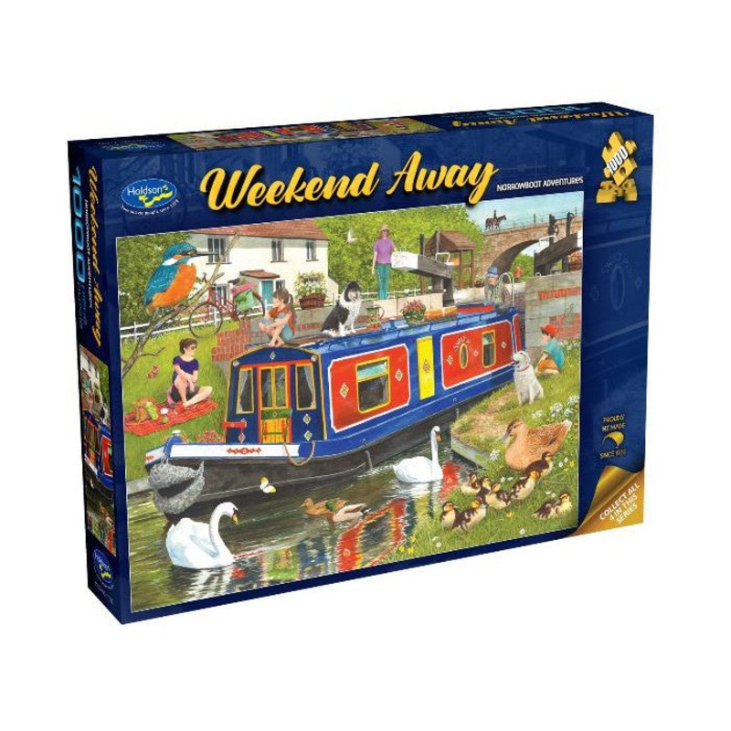 1000pc Weekend Away Narrowboat Adventures Jigsaw Puzzle