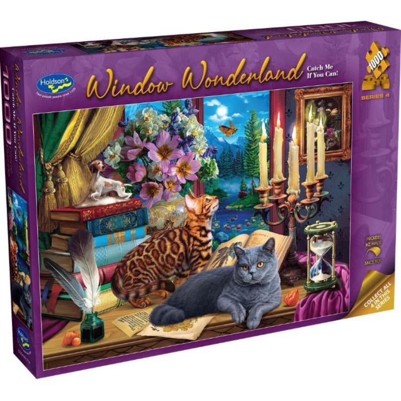 1000pc Window Wonderland 4 Catch Me If You Can! Jigsaw Puzzle