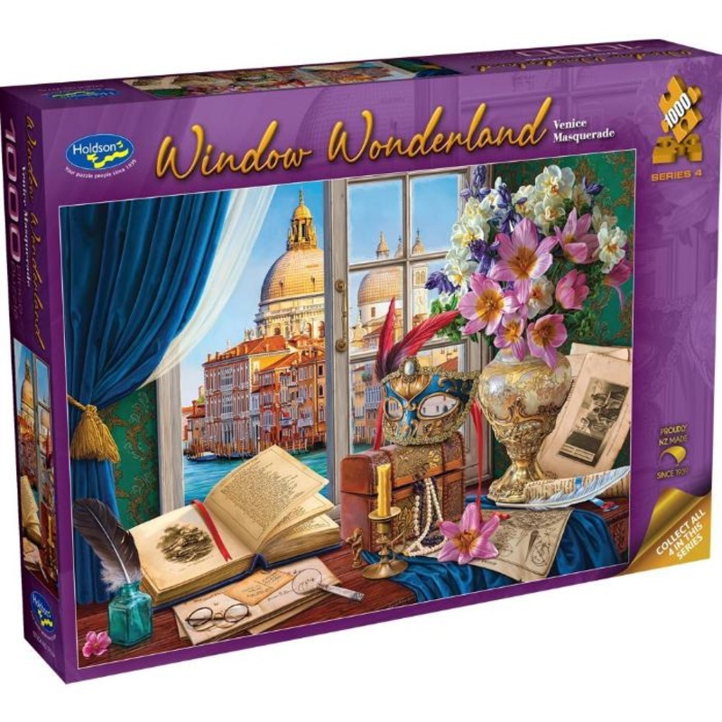 1000pc Window Wonderland Venice Masquerade Jigsaw Puzzle