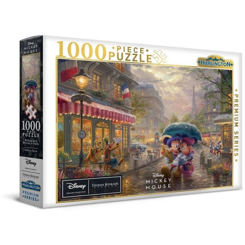 1000pc Thomas Kinkade Mickey/Minnie In Paris Puzzle