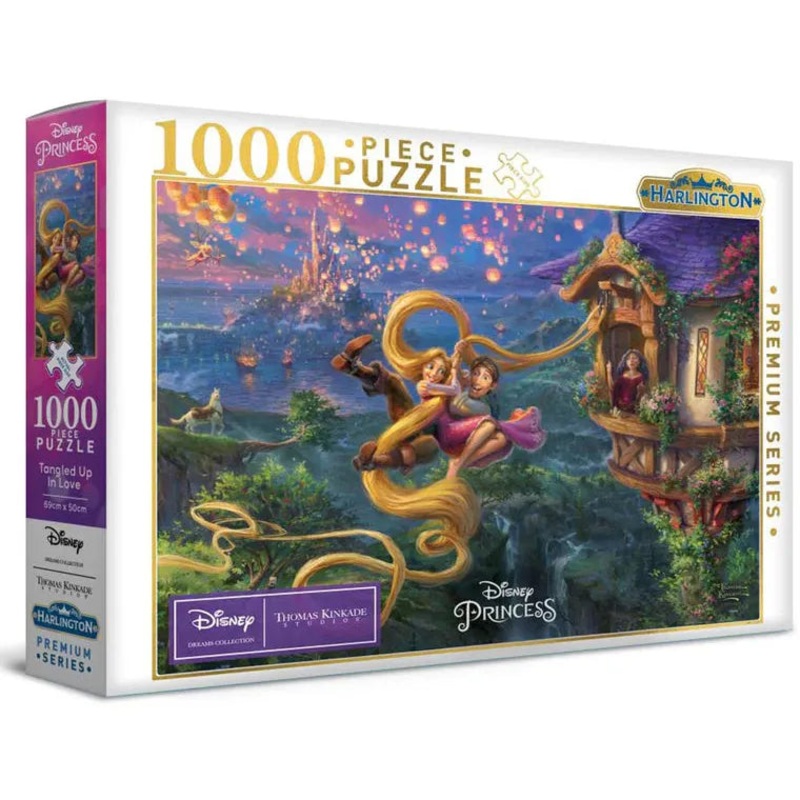 1000pc Thomas Kinkade Tangled Up In Love Puzzle