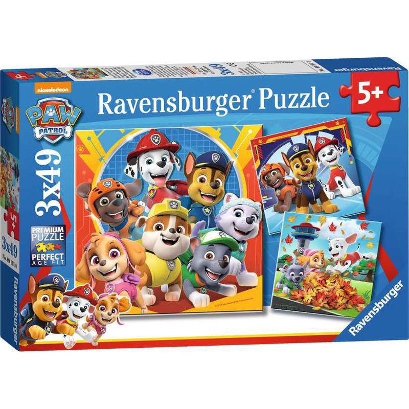 3x49pc Paw Patrol Just Yelp for Help Jigsaw Puzzle