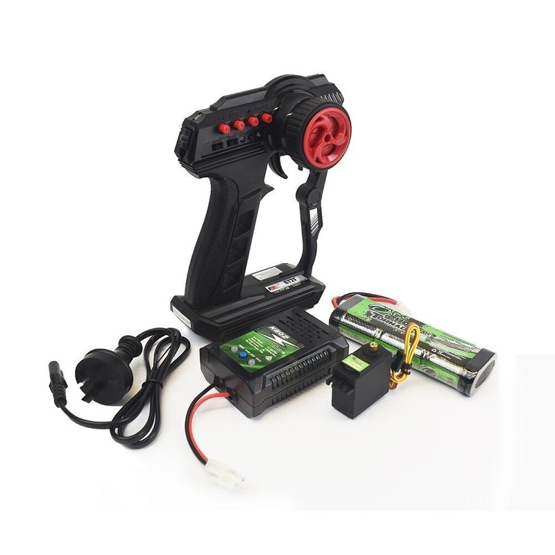Electric RC Beginner 2.0 Bundle TX RX ESC Servo 1x 3000mAh NiMH Battery & Charger