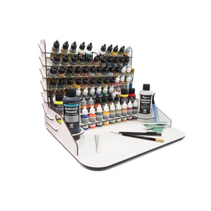 Paint Display and Work Station with Vertical Storage 40 x 30 cm