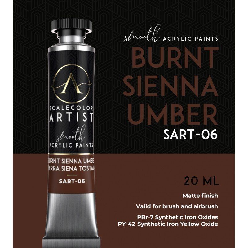 Scalecolor Artist Burnt Sienna Umber 20ml