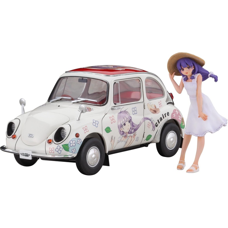 1/24 Subaru 360 Deluxe Claire Frost with Figure