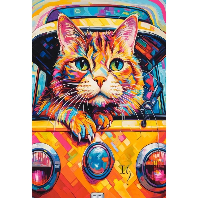 1000pc Cat Bus Travel Puzzle