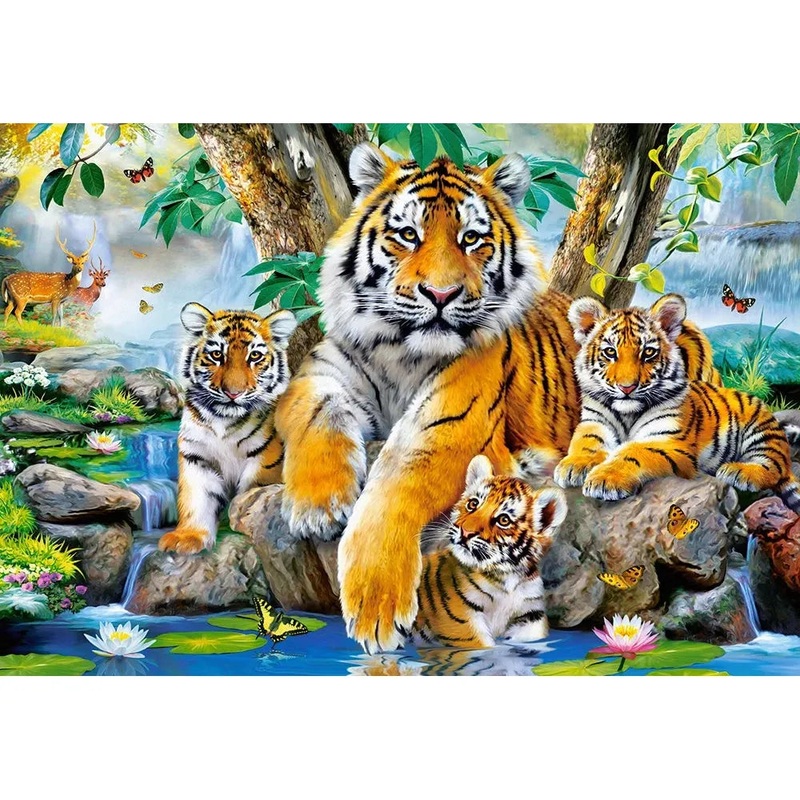 1000pc Tigers In The Stream Puzzle