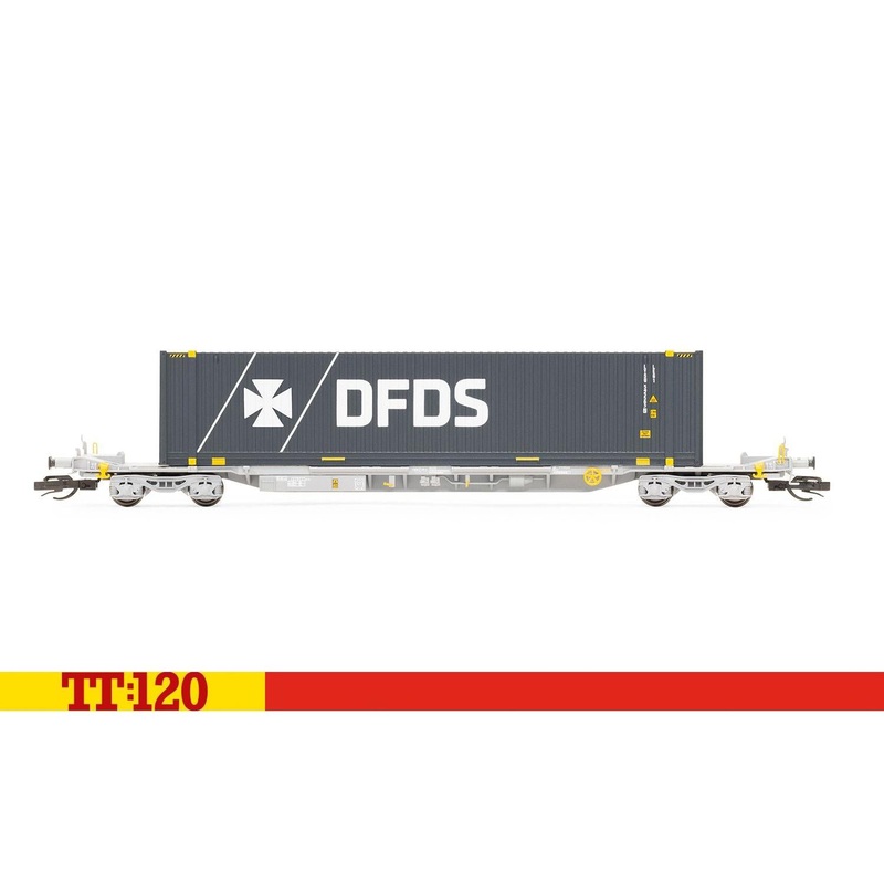 TT:120 Touax SFFGMSS IFA Wagon with 45 Container DFDS Era 11