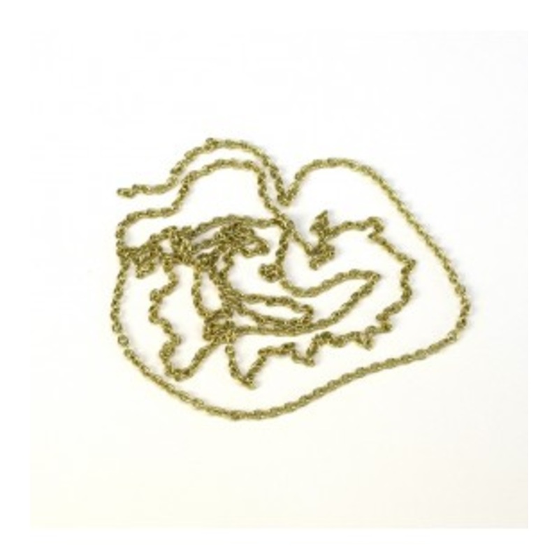 Anchor Chain Brass 2.0mm x 1.0M Wooden Ship Accessory