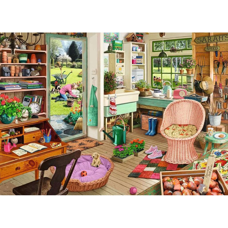 1000pc My Haven No. 8 The Gardener’s Shed Jigsaw Puzzle