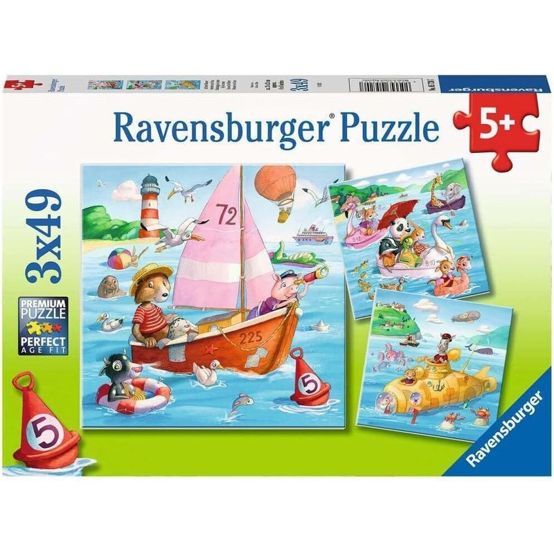 3x49pc Fun on the Water Jigsaw Puzzle