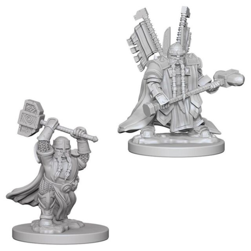 D&D Nolzur’s Marvelous Unpainted Miniatures: Dwarf Male Paladin
