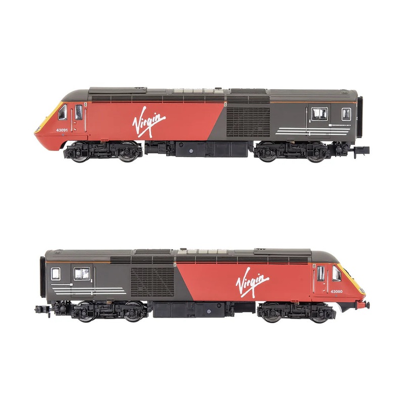 N Class 43 HST Virgin Twin Pk 43080 (Buffers) & 43091 (No Buffers)