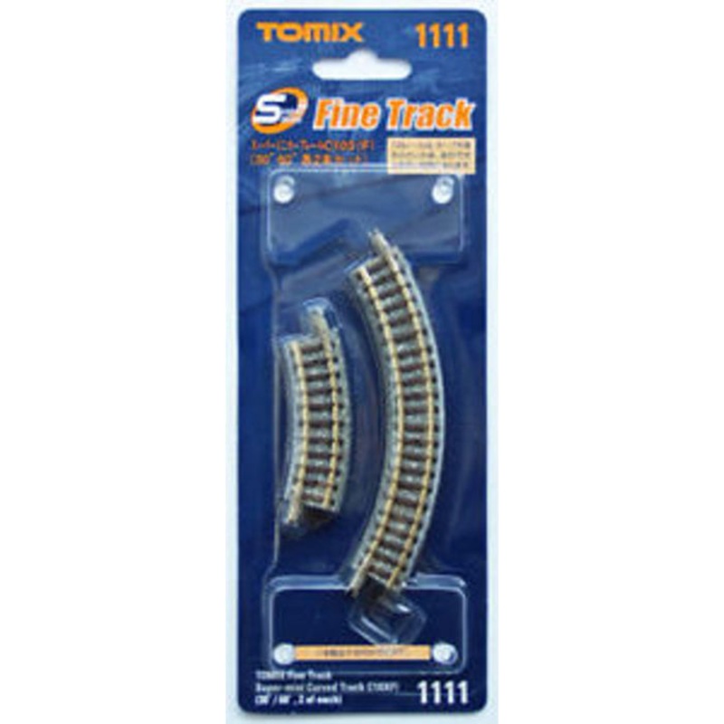N Curve Track 4-1/16″ Radius 2 Each 30 & 60 Sections