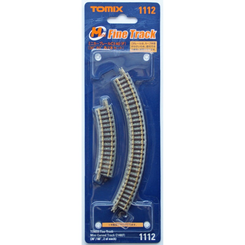 N Curve Track 5-1/2″ Radius 2 Each 30 & 60 Sections