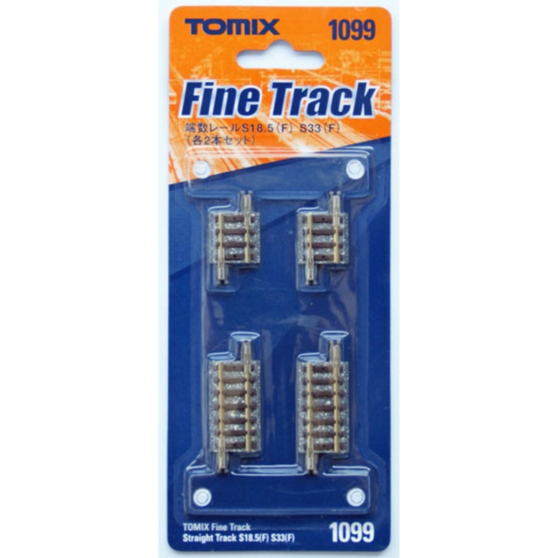 N Straight Track 3/4″ 18.5mm (2) & 1-5/16″ 33mm (2)