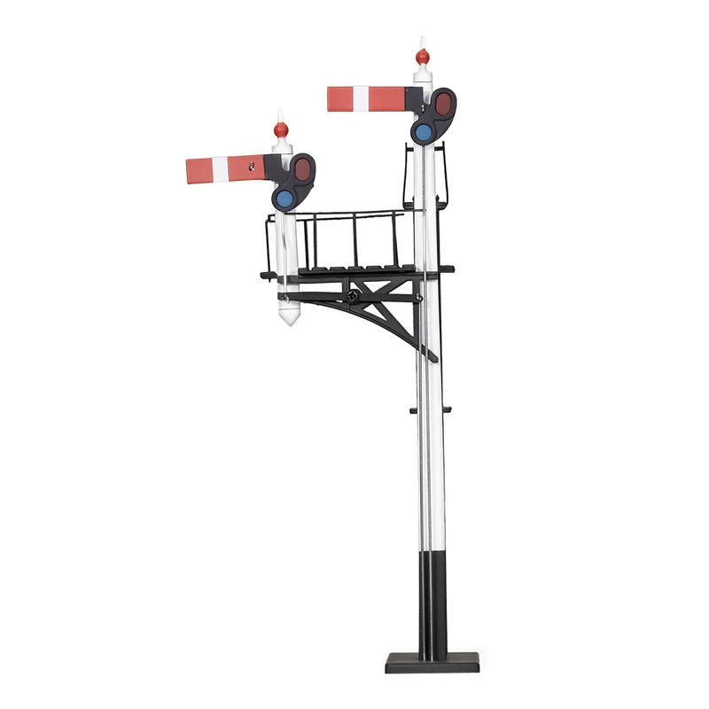 OO Junctn Signal GWR LT hand with Two Arms Shorter Post to Left