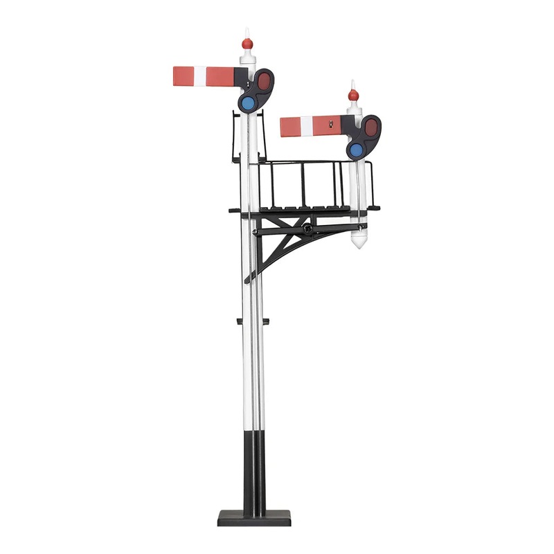 OO Junctn Signal GWR RT Hand with Two Arms Shorter Post to Right