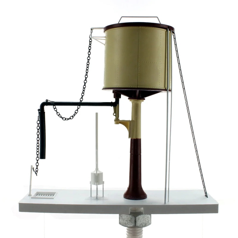 OO Water Tower Chocolate & Cream Flat Top Motorised